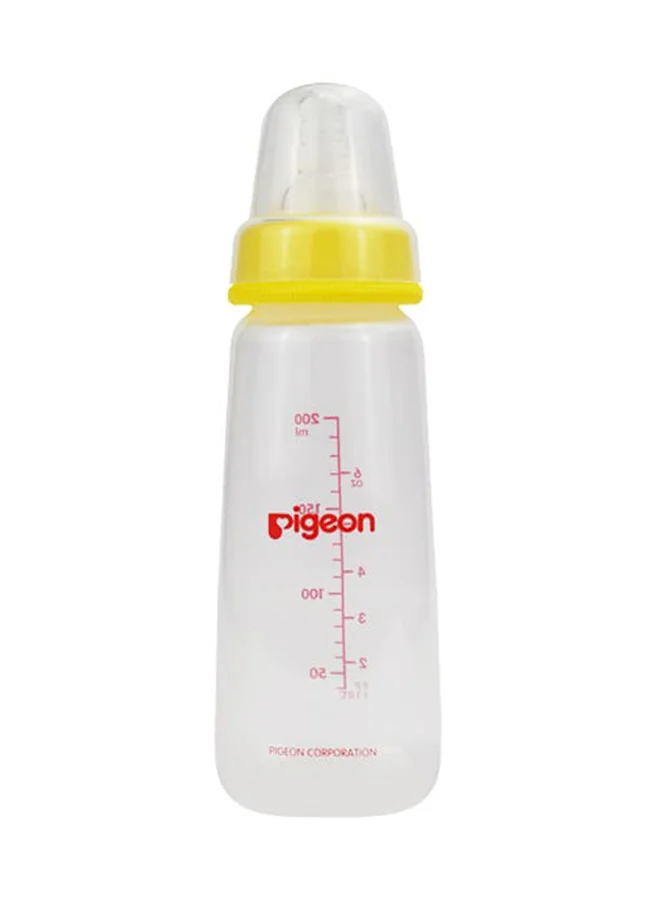 pigeon Slim Neck Plastic Bottle Clear 200ML - Assorted