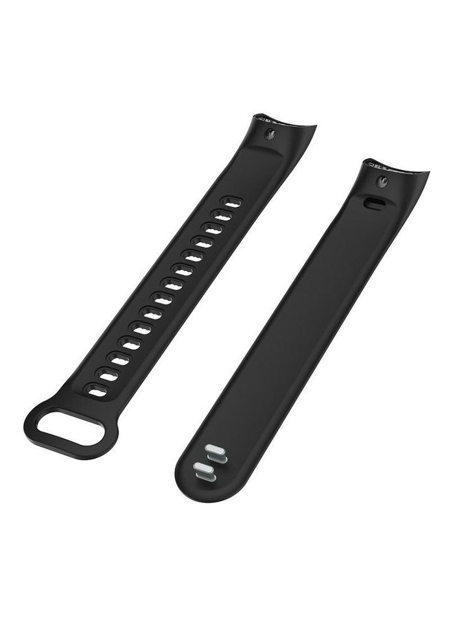 نيبمينينت سوار معصم بديل من السيليكون لساعة هواوي هونر باند 3 أسود - Image 3