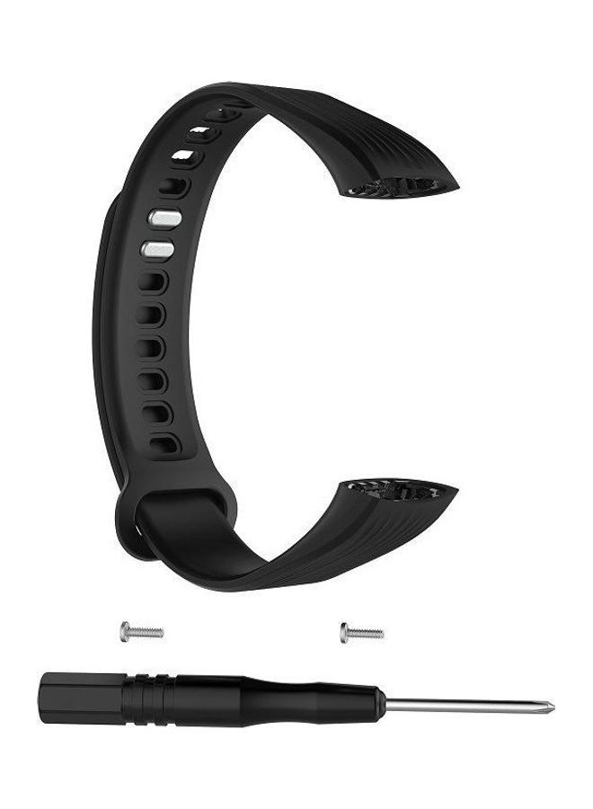 نيبمينينت سوار معصم بديل من السيليكون لساعة هواوي هونر باند 3 أسود - Image 2
