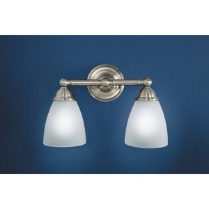 Moen YB2262ORB Brantford 2-Light Dual-Mount Bath Bathroom Vanity Fixture with Frosted Glass, Oil-Rubbed Bronze - Image 4
