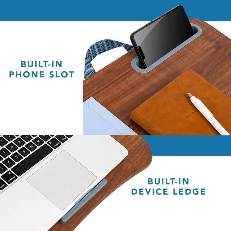 LAPGEAR Designer Lap Desk with Phone Holder and Device Ledge - Arrow Stripes - Fits up to 15.6 Inch Laptops - Style No. 45411 - Image 4