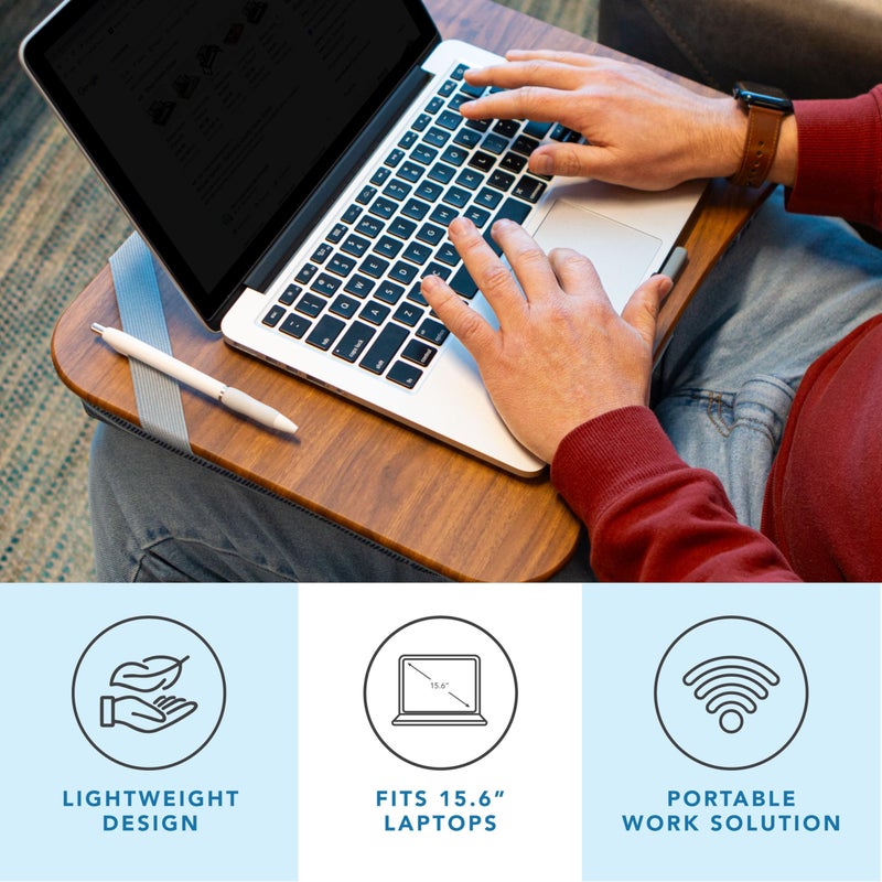 LAPGEAR Designer Lap Desk with Phone Holder and Device Ledge - Arrow Stripes - Fits up to 15.6 Inch Laptops - Style No. 45411 - Image 2