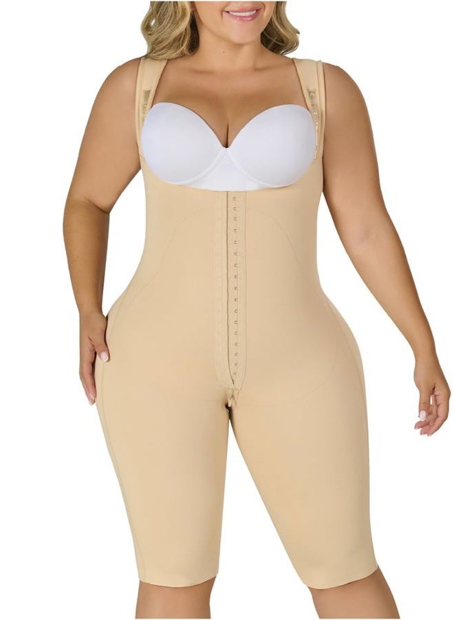 MD Fajas Colombianas Reductoras y Moldeadoras Post Surgery Compression Stage 2 Faja Beige 2XL - Image 1
