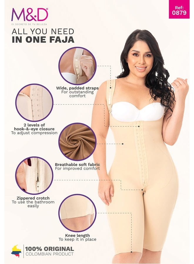 MD Fajas Colombianas Reductoras y Moldeadoras Post Surgery Compression Stage 2 Faja Beige 2XL - Image 4
