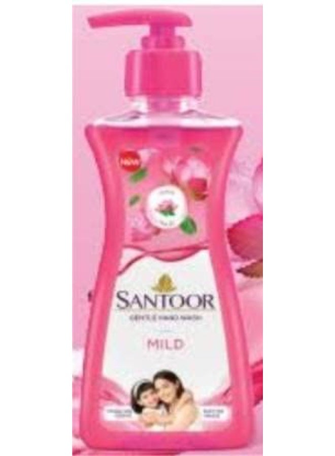 Santoor Hand Wash Combo - Creme 200ml and Mild Gentle 200ml Pump Dispenser (2 x 200 ml) - Image 3