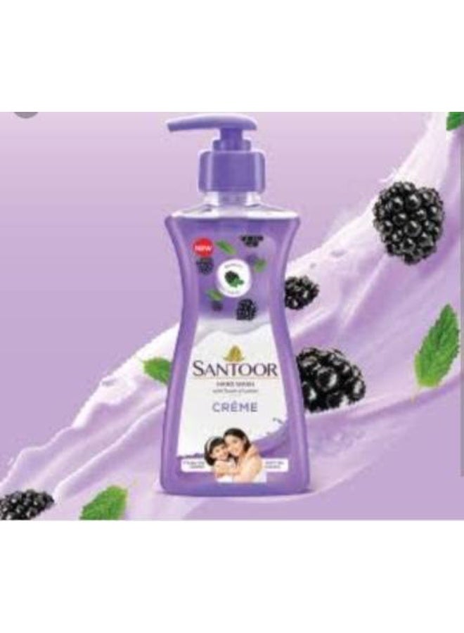 Santoor Hand Wash Combo - Creme 200ml and Mild Gentle 200ml Pump Dispenser (2 x 200 ml) - Image 2