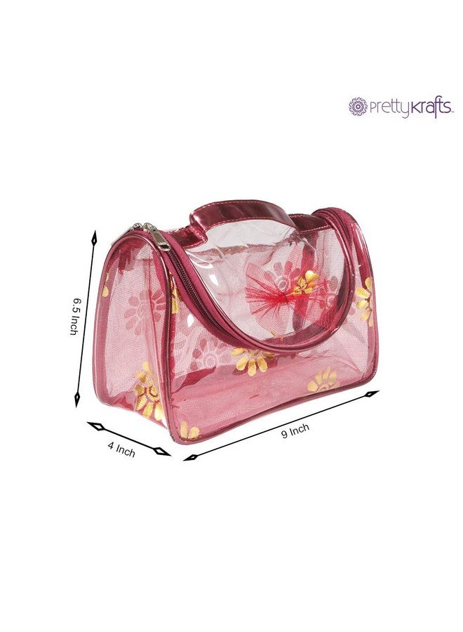 PrettyKrafts Cosmetic Kit/Vanity Kit/Jwellery Kit/Make up Kit,(Pack of 2) Maroon - Image 3