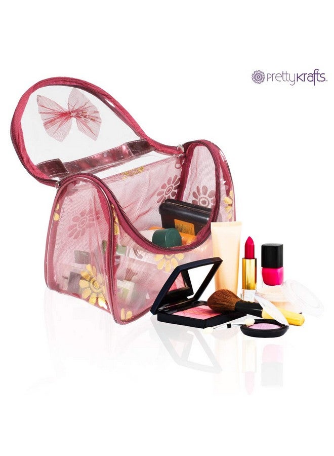 PrettyKrafts Cosmetic Kit/Vanity Kit/Jwellery Kit/Make up Kit,(Pack of 2) Maroon - Image 5