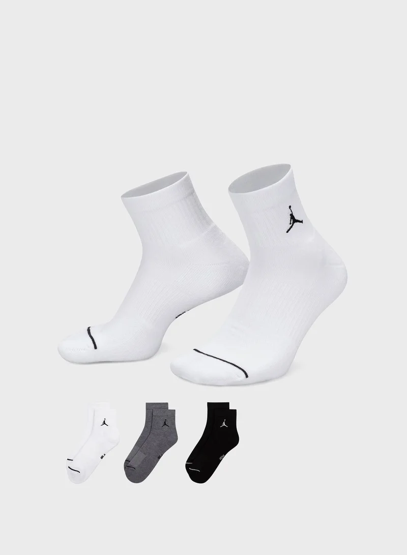 Jordan 3 Pack Jordan Everyday Cushioned Socks
