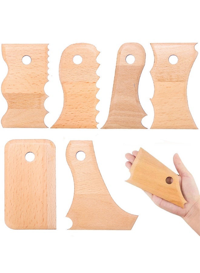7-Piece Pottery Tool Set Professional Ceramic Trimming Tools for Clay Shaping Smoothing and Pottery Edge Finishing - Image 1