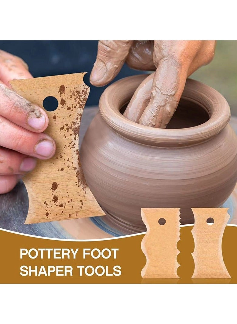7-Piece Pottery Tool Set Professional Ceramic Trimming Tools for Clay Shaping Smoothing and Pottery Edge Finishing - Image 2