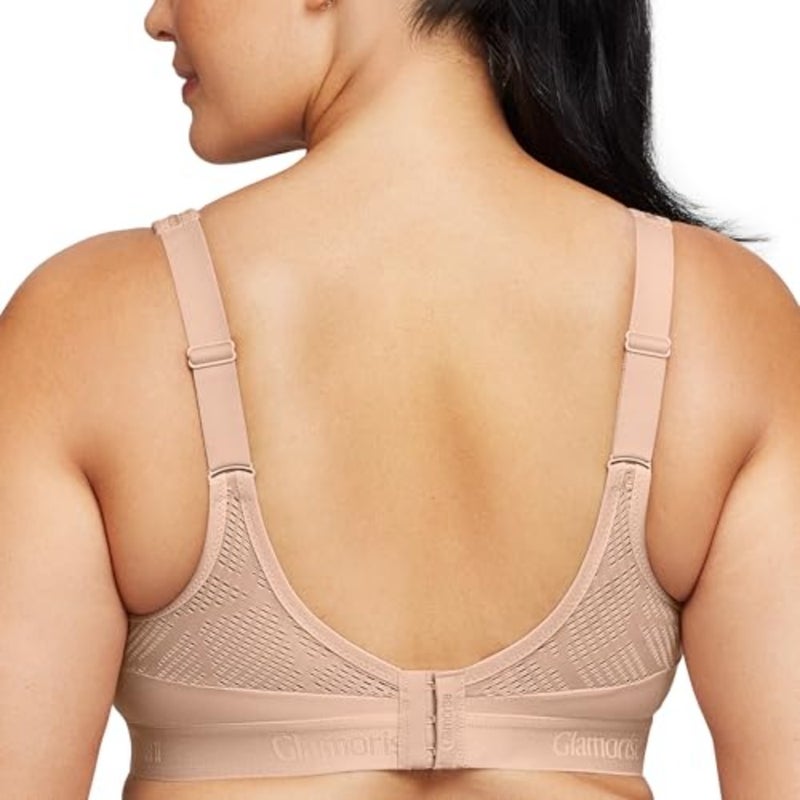 Glamorise womens No-sweat Mesh Sports Bra Wirefree 1068 Sports Bra pack of 1 - Image 2