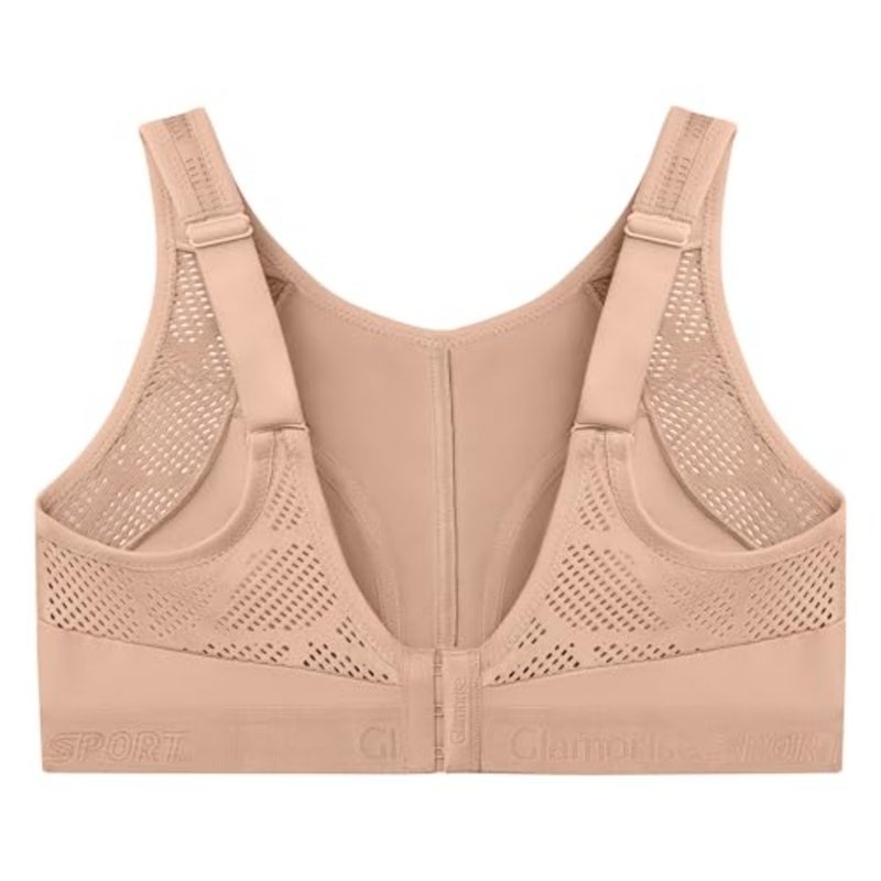 Glamorise womens No-sweat Mesh Sports Bra Wirefree 1068 Sports Bra pack of 1 - Image 5