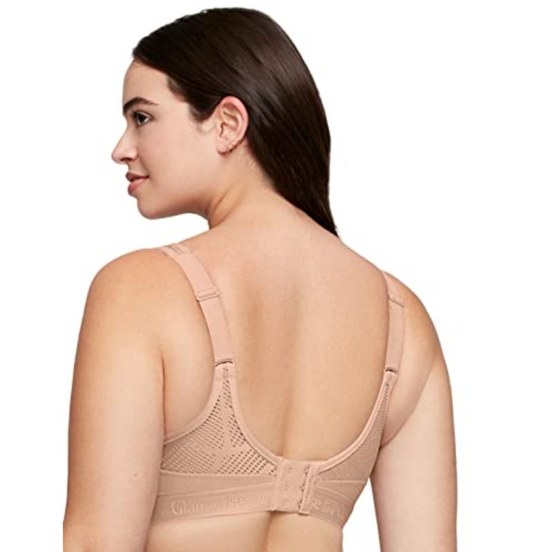 Glamorise womens No-sweat Mesh Sports Bra Wirefree 1068 Sports Bra pack of 1 - Image 3