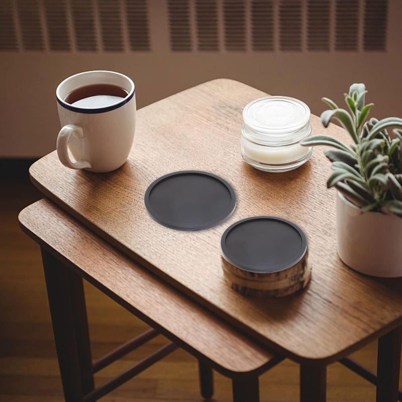 klarako 4pcs Silicone Coaster Nativity Decor Tea Cup Round Coasters Farmhouse Coasters Silicone placemat Silicone Cup Pads Desktop Decor Silicone Cup Mats Household Silica Gel Tea Coaster - Image 3