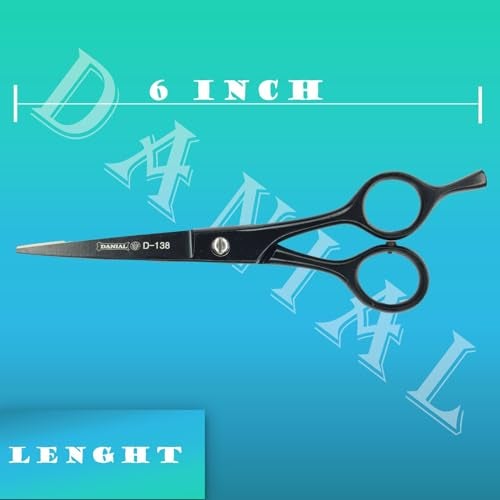 DANIAL Razor-Cut Barber Scissors - Premium Stainless Steel Hair Cutting Shears (6.5") - Image 4