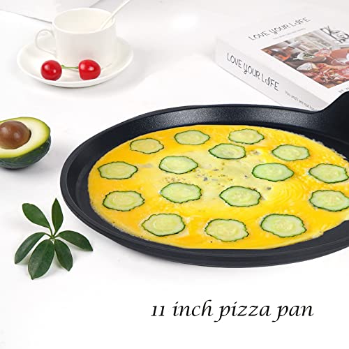 Vinchef Nonstick Crepe Pan, 11inch Skillet Pan for Dosa Tawa Omelette Tortillas Crispy Pancake, Griddle Pancake Pan, PFOA FREE and Induction Compatible - Image 3