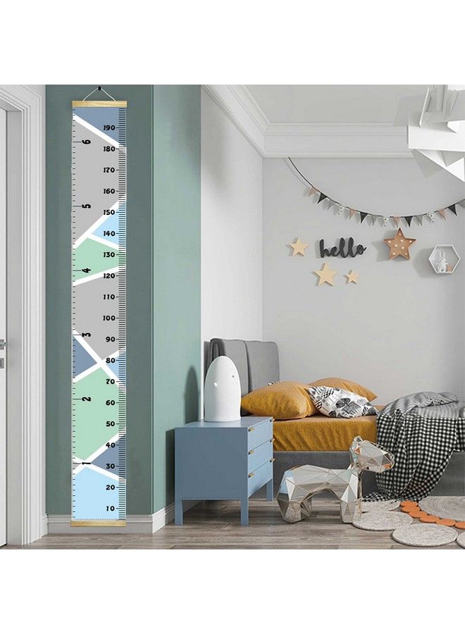 LoveNite Baby Growth Chart Height Wall Chart For Kids 79 X 7.9In Wooden Frame Canvas Measurement Hanging Ruler For Child’S Room Decoration (Grey) - Image 3