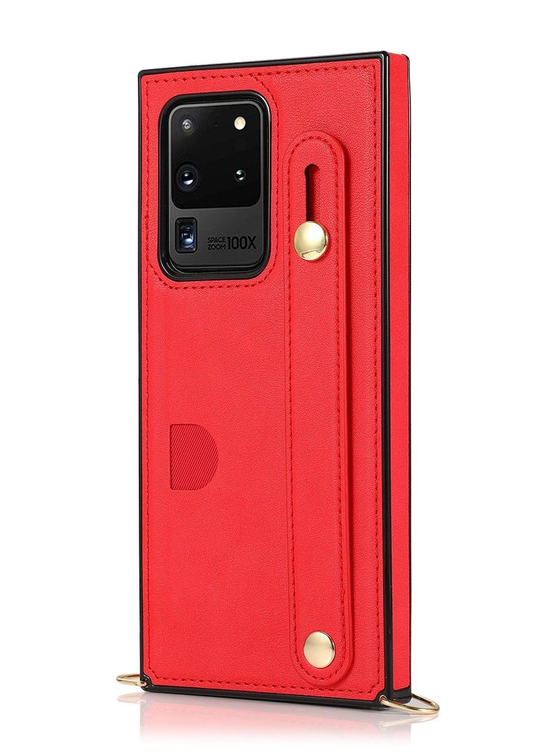 Suteni Back Cover Leather Protective Case for Samsung Mobile Phone - Image 1