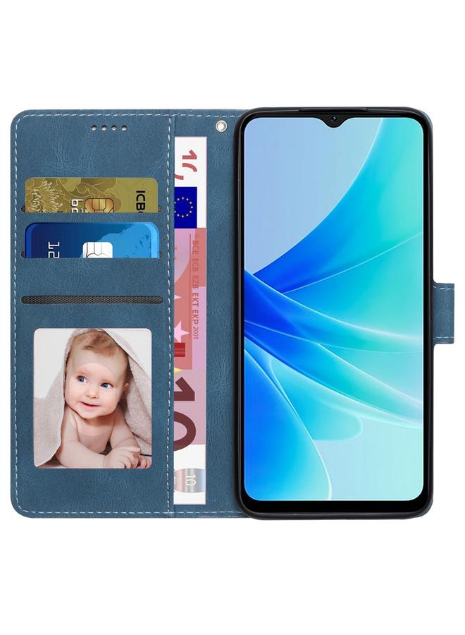 S-TOP Case For OPPO A17 Global / A17k Fantasy Skin-feel Calfskin Texture Leather Phone Case - Image 4