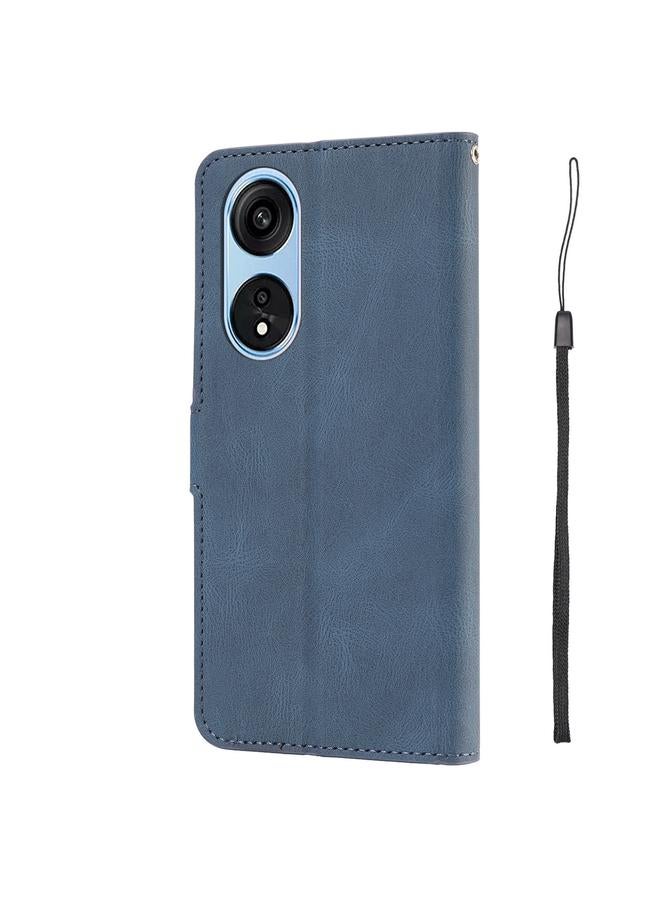 S-TOP Case For OPPO A17 Global / A17k Fantasy Skin-feel Calfskin Texture Leather Phone Case - Image 3