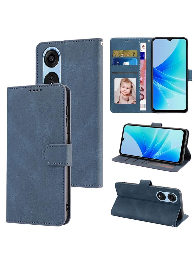 S-TOP Case For OPPO A17 Global / A17k Fantasy Skin-feel Calfskin Texture Leather Phone Case - Image 1