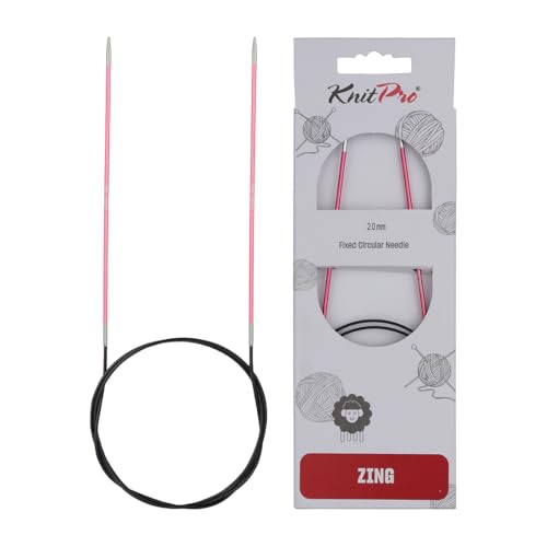 KnitPro Zing Fixed Circular Needles 24" (60cm) | US Size 0 (2mm) - Image 1