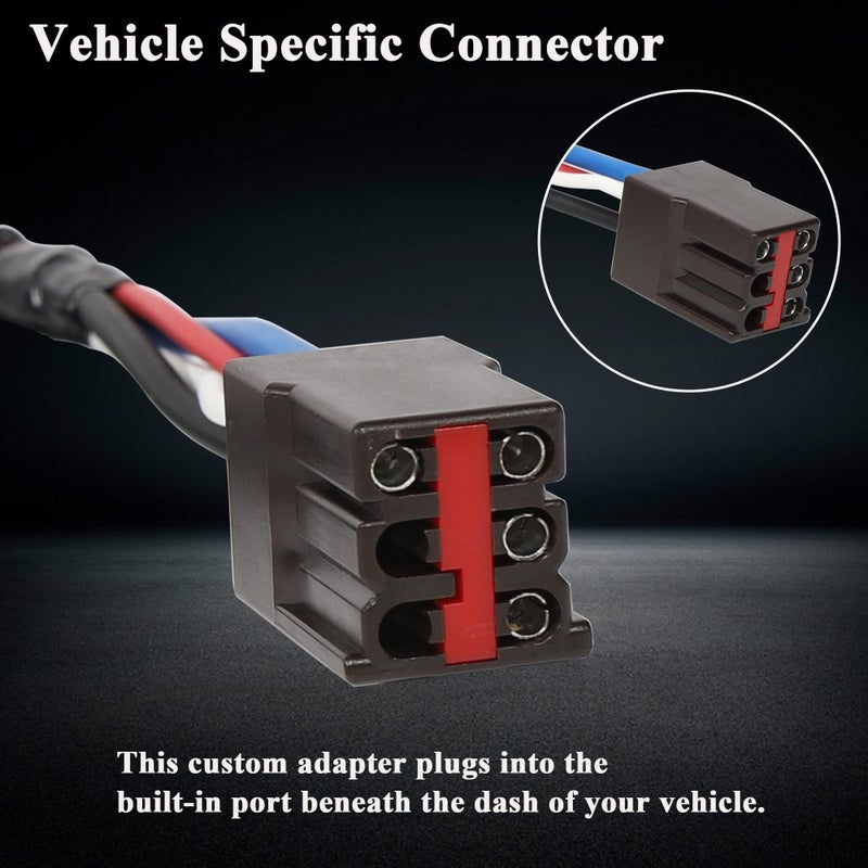 Oyviny 3035-P Brake Controller Wiring Adapter Compatible with 1994-2008 Ford F-150 F-250 F-350 F-450/1992-2009 E-150 E-250 E-350/2005-2021 Land Rover/1998-2012 Lincoln/2002-2010 Mercury - Image 3