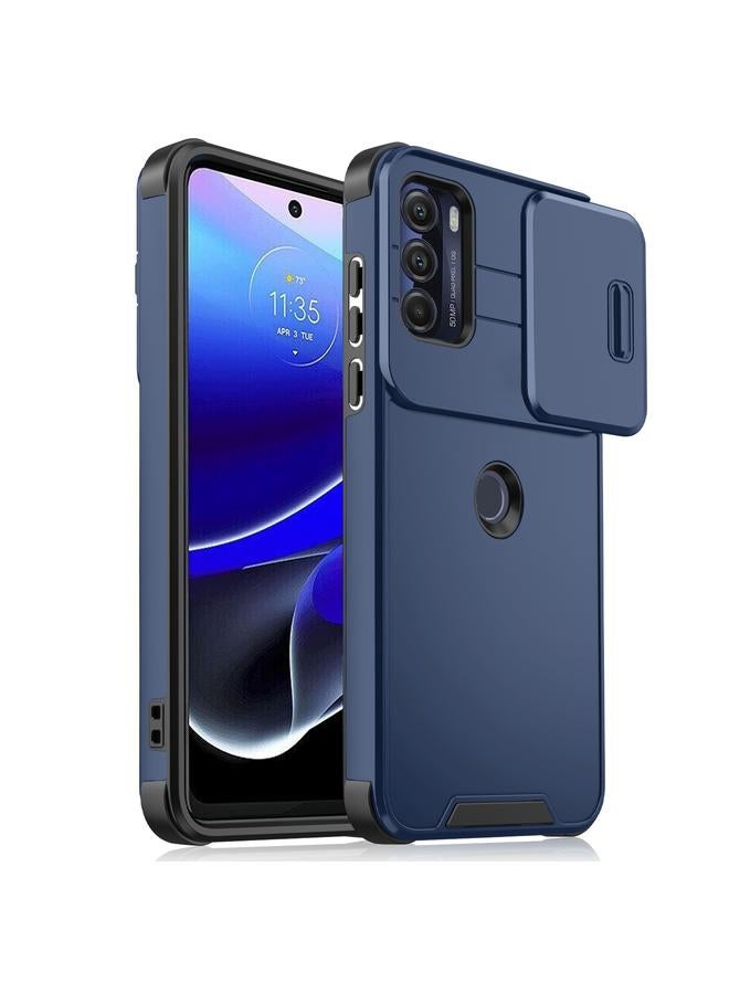 اس-توب جراب لهاتف Motorola Moto G Stylus 5G 2022 مزود بدرع كاميرا منزلق مصنوع من مادة TPU + PC - Image 1