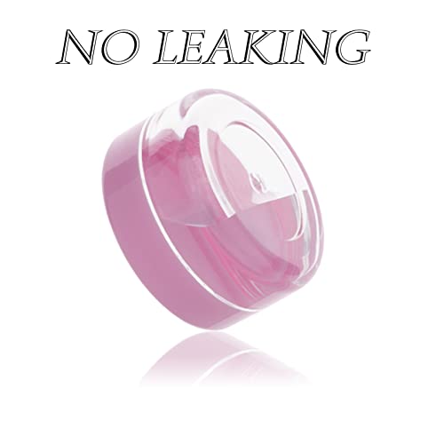 ZEJIA 10 Gram Sample Containers, 100 Count Cosmetic Containers with Lids, Refillable Empty Sample Jars, Small Plastic Containers with Lids (Pink) - Image 3