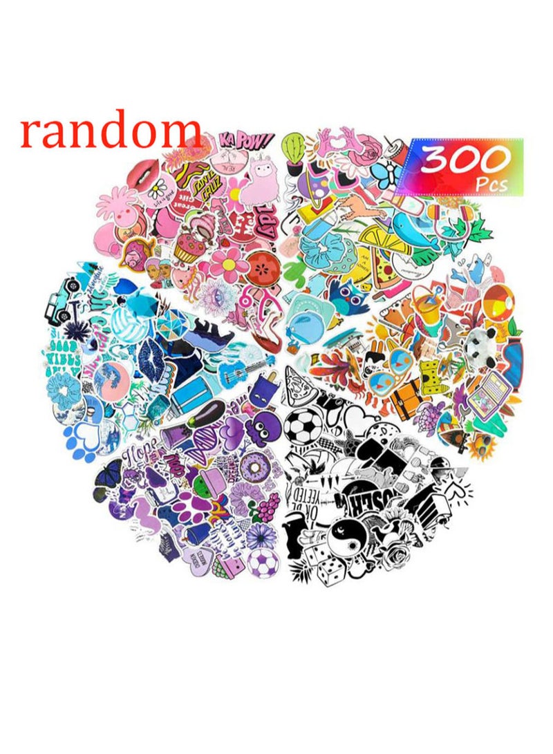 MissTiara Random 300 Pcs Cool Waterproof Vinyl Sticker Set Blind Box For Girls - Image 1