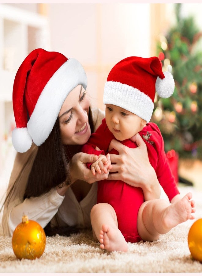 Sarfel Baby Santa Hat - Christmas Beanie Red 0-6 Months Newborn - Image 4