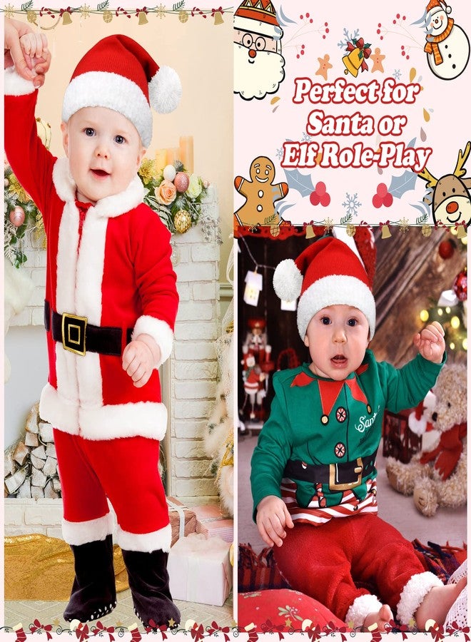 Sarfel Baby Santa Hat - Christmas Beanie Red 0-6 Months Newborn - Image 3