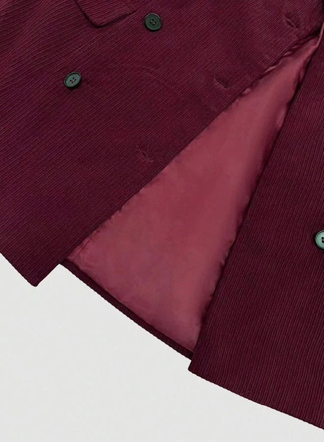 Take Two Women Corduroy Double-Breasted Blazer