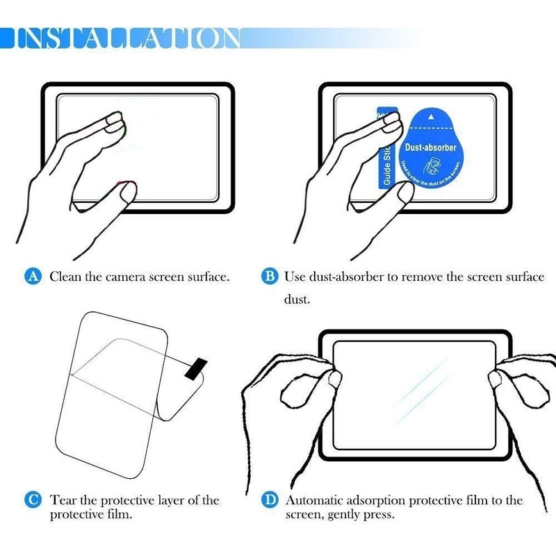 smart pro Power Smart Tempered Glass Screen Protector for Nikon D500 / D600 / D610 / D7100 / D7200 / D750 / D810 - Image 2