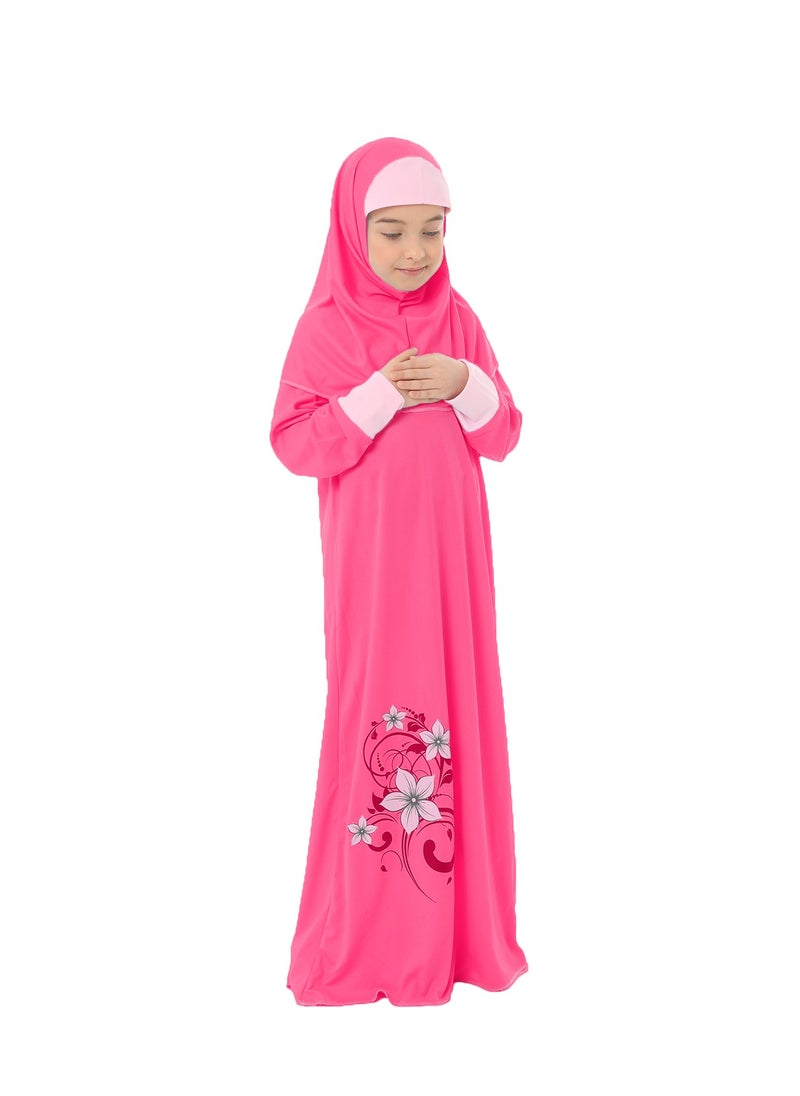 Elanesa  - Prayer Set For Girls Fuchsia Color - Image 1
