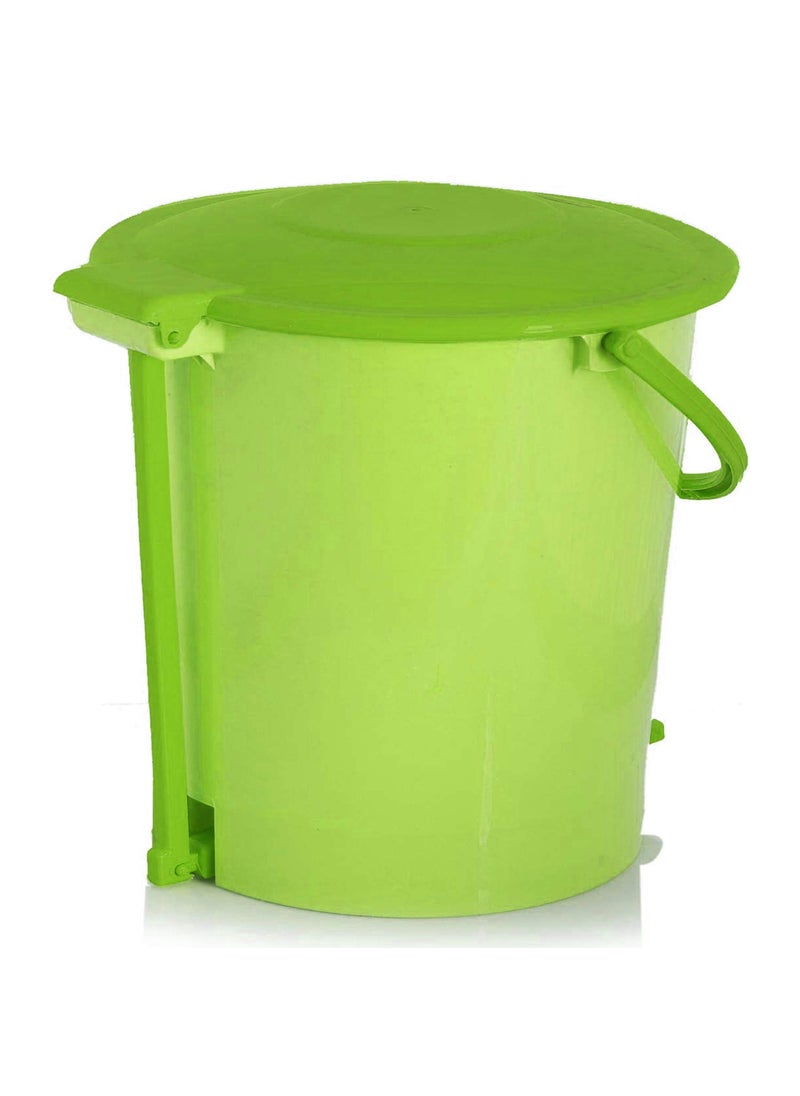 Kuber Industries Kuber Industries 3 Pieces Ultra Plastic Garbage Waste Dustbin for Home Office with Handle 5 Liters Pink Green BlueKUBMART3059  - Image 2