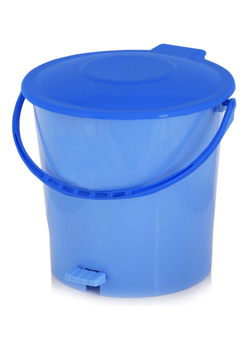 Kuber Industries Kuber Industries 3 Pieces Ultra Plastic Garbage Waste Dustbin for Home Office with Handle 5 Liters Pink Green BlueKUBMART3059  - Image 5