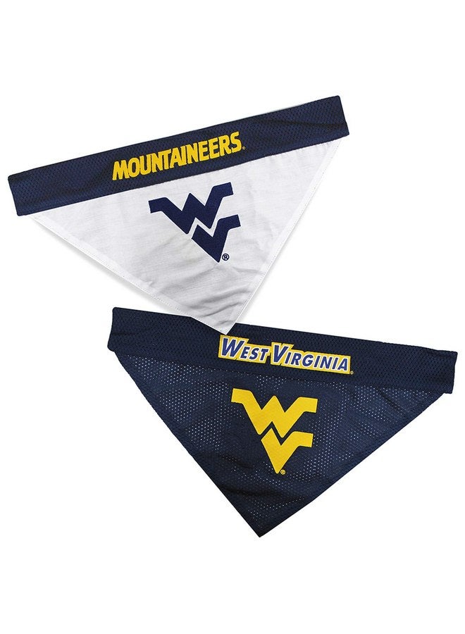 بتس فيرست إكسسوارات الحيوانات الأليفة من Pets First Collegiate، وشاح قابل للعكس، West Virginia Mountaineers مقاس كبير/كبير جدًا - Image 1