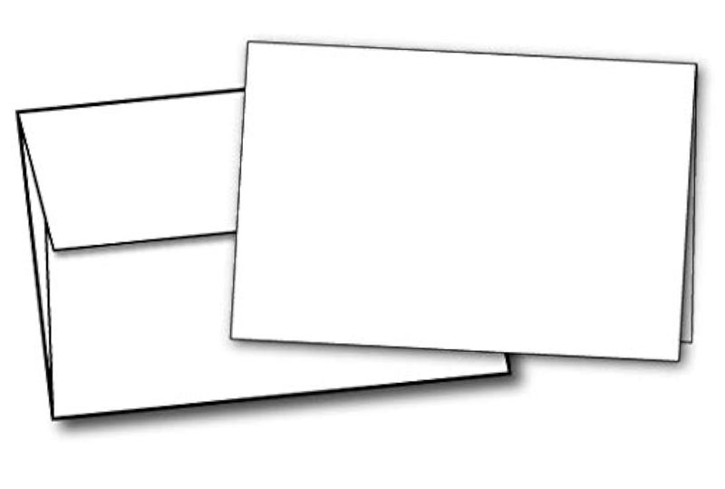 Desktop Publishing Supplies 4" x 6" Heavyweight Blank White Greeting Card Sets (20 Cards & Envelopes) - Image 1