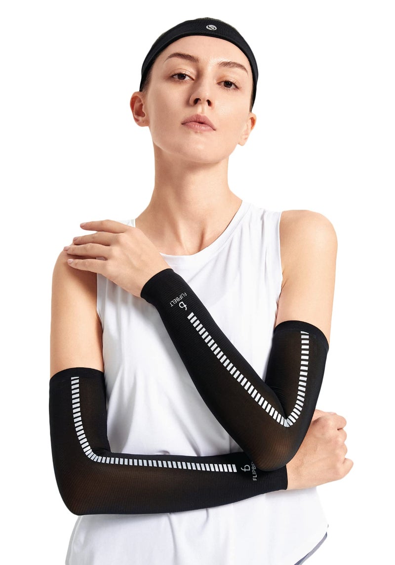 FlipBelt Arm Sleeves for Women and Men USA Company | UV Protection Elbow Brace for Women and Men | Cooling Arm Sleeves - Image 1