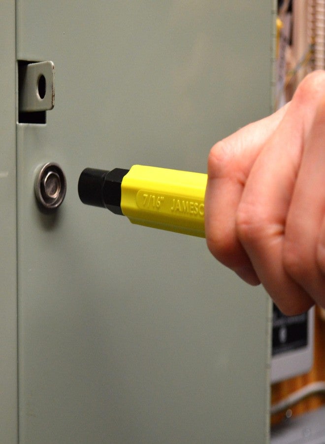 جيمسون مفتاح ربط علب جيمسون 32-216C 2 في 1، بمقبس سداسي معزول 3/8 بوصة و7/16 بوصة، ومقبض عالي الوضوح للمساحات الضيقة - Image 3