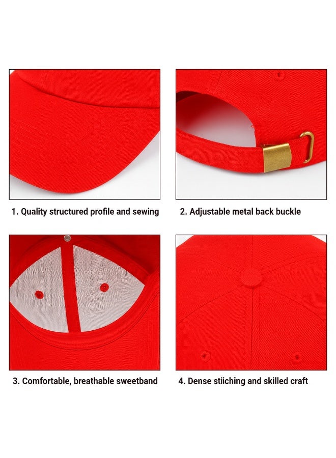 Kids Baseball Cap 100% Cotton Adjustable Hat for Boys and Girls – Soft Breathable Cap with Metal Buckle, Fits Head 52–54 cm (Ages 4–14) - Image 3