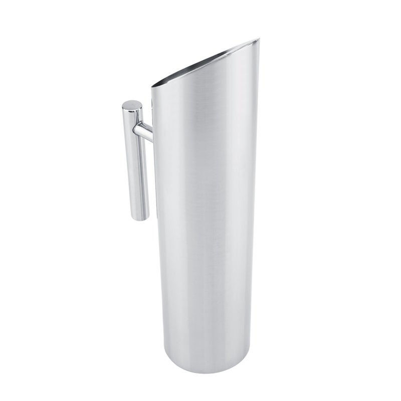 Stainless Steel Water Jug with Ice Guard Cold Drinking Pitcher Home Hotel Serving Tool (2L) - Image 3