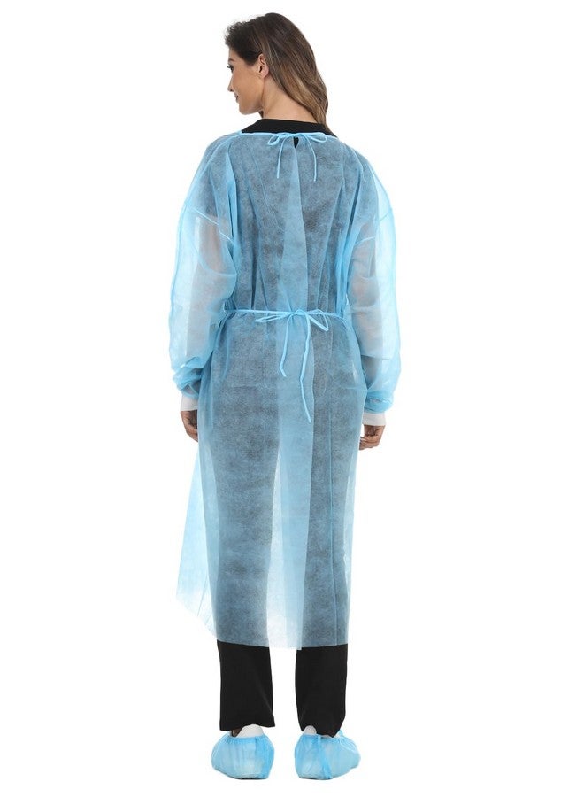 لايف سوفت ثوب عزل للاستخدام مرة واحدة من لايف سوفت مصنوع من البولي بروبيلين، ثوب مختبر محبوك بأكمام طويلة، عبوة من 15 قطعة - Image 3