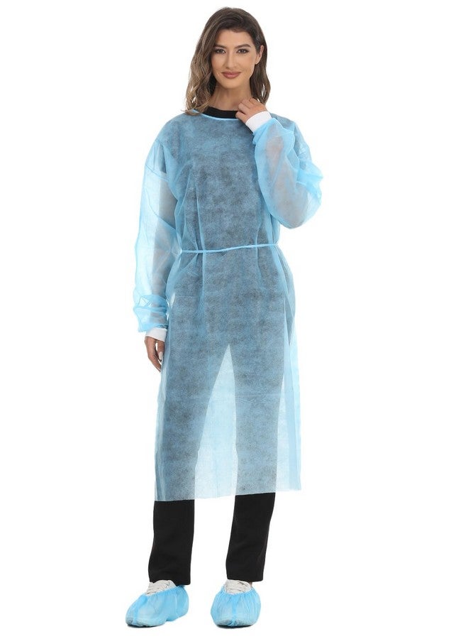 لايف سوفت ثوب عزل للاستخدام مرة واحدة من لايف سوفت مصنوع من البولي بروبيلين، ثوب مختبر محبوك بأكمام طويلة، عبوة من 15 قطعة - Image 5