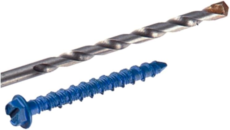 itw Brands 24305 3/16" x 1-3/4" Hex Washer Head Concrete Anchors - Image 2