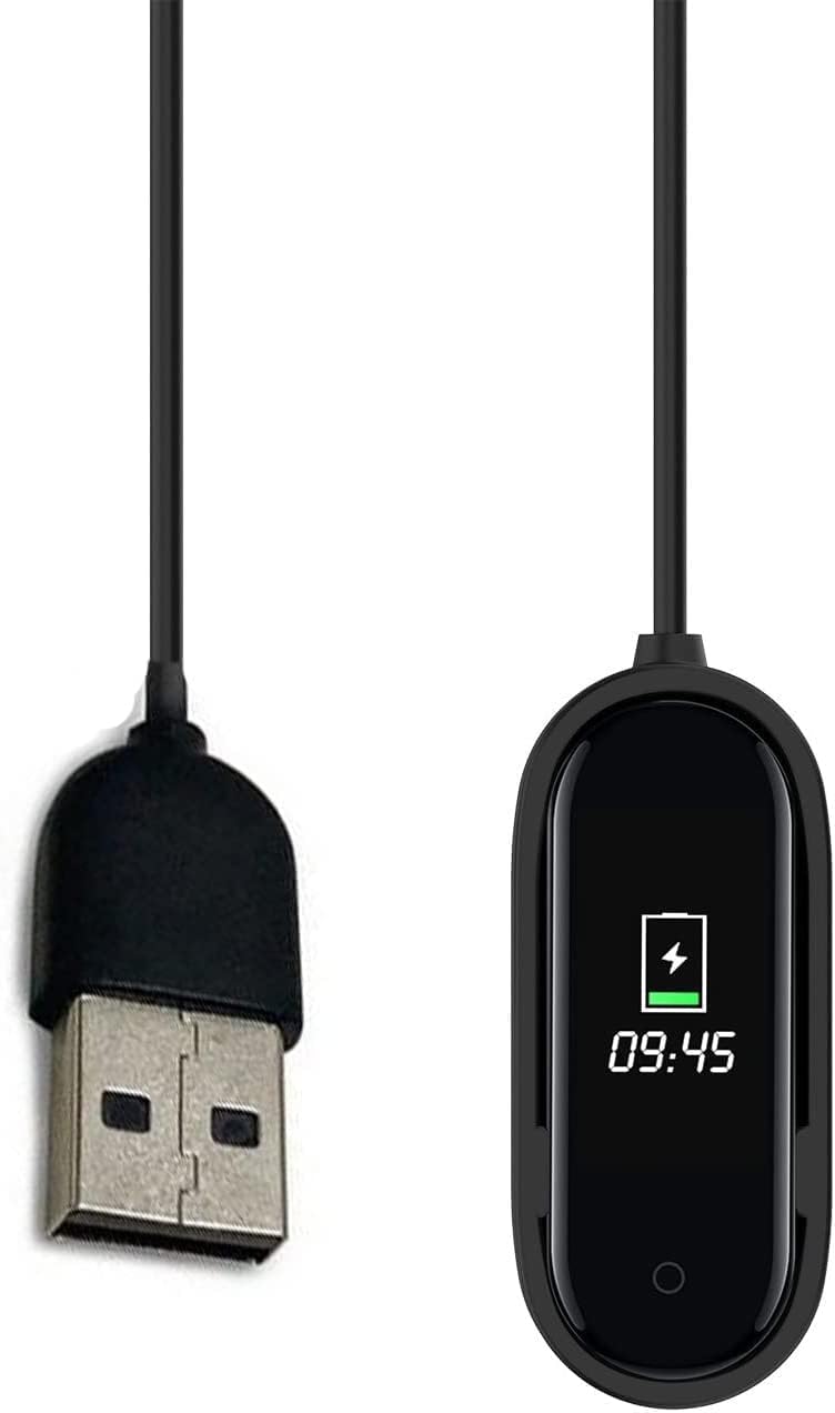 FANTIA USB Charging Cable Charger Fitness Sport Tracker for Xiaomi Mi Band 4 Black - Image 3