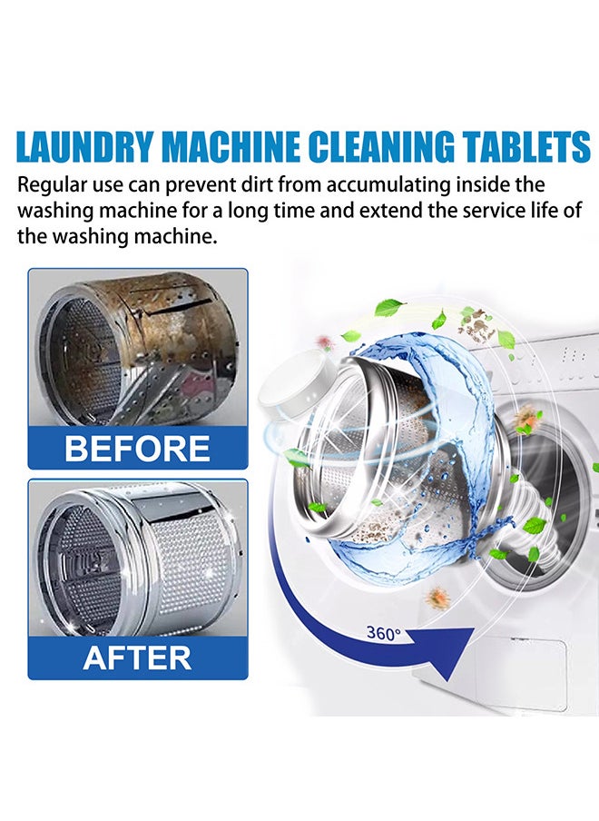 20 PIECES Laundry Machine Cleaning Tablets, Washing Machine Cleaner Effervescent Tablets Washing Machine Cleaner Descaling Agent, Suitable For Washing Machine Cleaning, Sterilization, Dirt Removal - pzsku/Z3842F6D1284A461EFC5EZ/45/_/1733206202/a786ebc2-e028-4052-9cb5-cebe77f99e1a