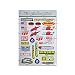 Kungfu Graphics Micro Sponsor Logo Racing Sticker Sheet Universal 72X 102 inch White - Image 2